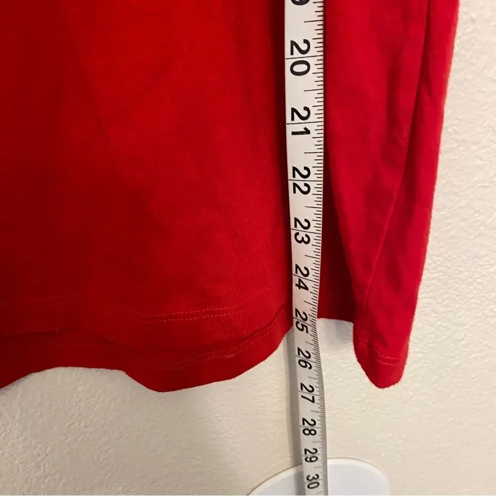 St. John's Bay Short Sleeve Americana USA stars flag  patriotic V Neck T-shirt L - Picture 5 of 7